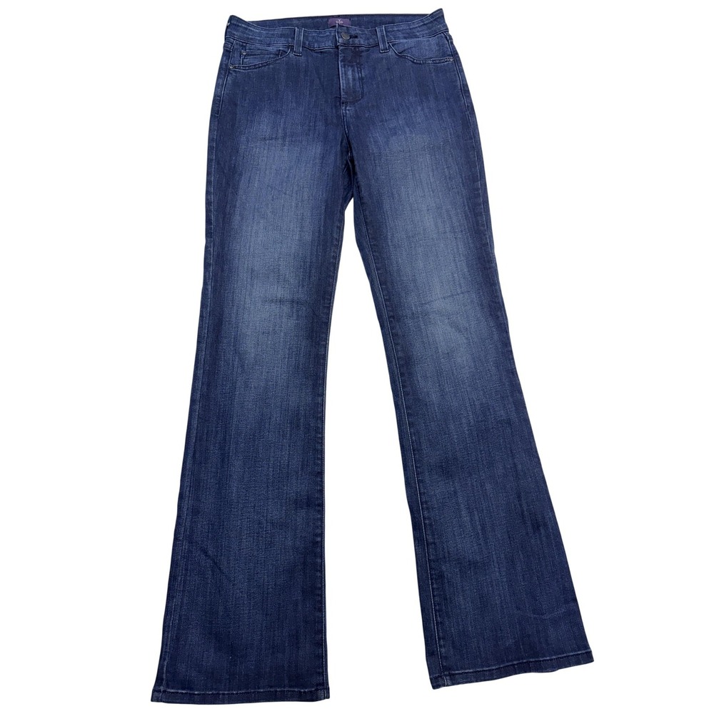 NYDJ Bootcut Jeans Womens 10 Blue Med Wash Mid Rise Stretch Denim 32x33